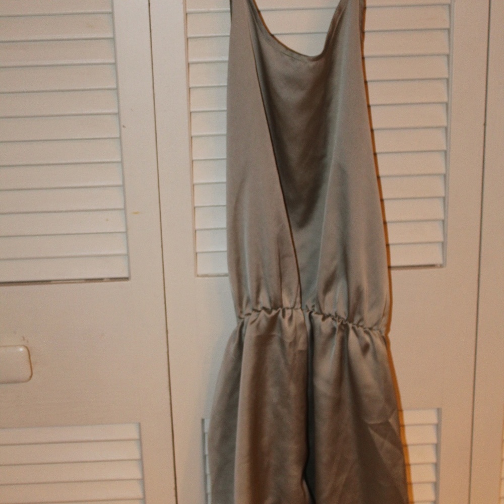 SHOWPO Green Metallic Halter Romper